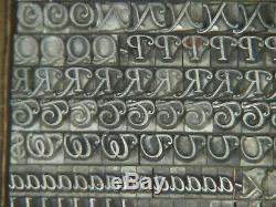 Goudy Cursive 14 pt. Letterpress Metal type Printers Type