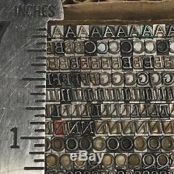 Goudy Italic 10 pt Letterpress Type Vintage Printer's Lead Metal