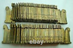 Greece full set Greek alphabet vintage brass typographic linotype matrices 10pt