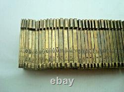 Greece full set Greek alphabet vintage brass typographic linotype matrices 10pt