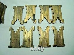 Greece full set Greek alphabet vintage brass typographic linotype matrices 10pt