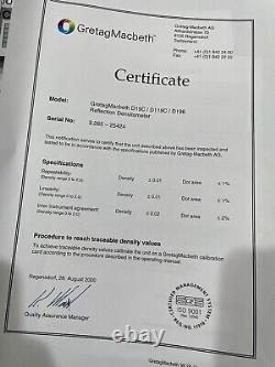 GretagMacbeth D19c reflection densitomter seiko thermal printer dpu-414