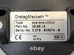 GretagMacbeth EFI ES-1000 Spectrometer Eye-One UVcut 36.86.14 Fiery & USB Cable