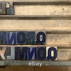 Group Of 50+ Wood Printing Letter Blocks Mix Of New And Antique INV-LP33