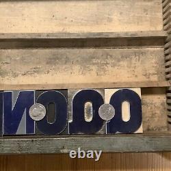 Group Of 50+ Wood Printing Letter Blocks Mix Of New And Antique INV-LP33
