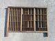 Hamilton Wood Oak Printers Drawer Letterpress Type Set Case Shadow Box