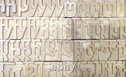 Hindi /Devanagari script Letterpress wooden printing type typography 273pc #LB40