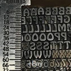 Hobo 10 pt Letterpress Type Vintage Printer's Lead Metal Printing Font Fonts