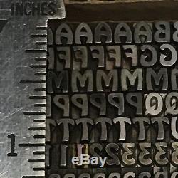 Hobo 14 pt Letterpress Type Vintage Printer's Lead Metal Printing Font Fonts