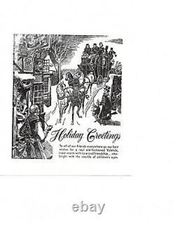 Holiday Greetings Christmas Letterpress Printer Block Kelsey Printing Press