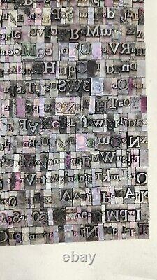 Huge Vtg Mix Lot Of 675+ Printing Press Typeset Letterpress Blocks Letters More