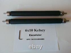 Kelsey Excelsior 6x10 Rollers for letterpress printing press all