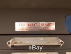 King McKay 12 drawer apt studio letterpress Small Type Cabinet Sort hobby AN01