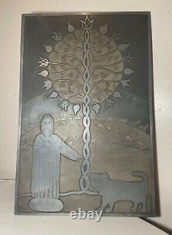 LARGE orig. Barbara Garrison intaglio children's book illustration etching plate