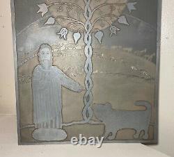 LARGE orig. Barbara Garrison intaglio children's book illustration etching plate