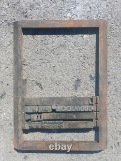 LETTERPRESS CHASE 10x15 Stone Type 3938 With Letters