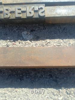 LETTERPRESS CHASE 10x15 Stone Type 3938 With Letters