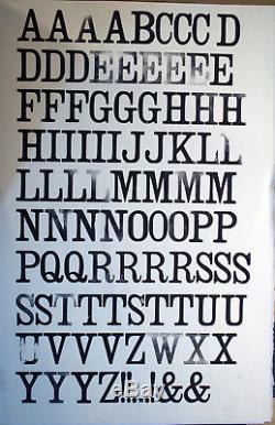 LETTERPRESS WOODTYPE 8 line 95 pieces Clarendon