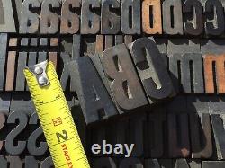 Large Antique VTG American W. T. Co Wood Letterpress Print Type Block Letter Set