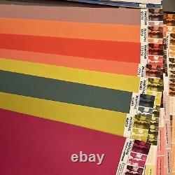 Large Lot 41 New Vintage Pantone By Letraset Uncoated Paper 20x26 Multicolor