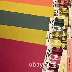 Large Lot 41 New Vintage Pantone By Letraset Uncoated Paper 20x26 Multicolor