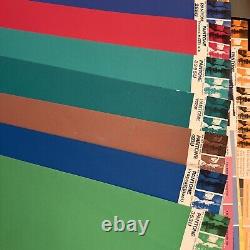 Large Lot 41 New Vintage Pantone By Letraset Uncoated Paper 20x26 Multicolor