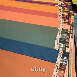 Large Lot 41 New Vintage Pantone By Letraset Uncoated Paper 20x26 Multicolor