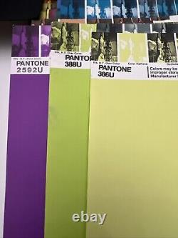 Large Lot 41 New Vintage Pantone By Letraset Uncoated Paper 20x26 Multicolor