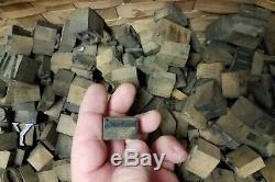 Large Lot of Vintage Wooden Printing Press Blocks Alphabet Letters and more
