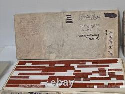 Large lot of assorted rubber letters and numbers Dennison, RIBtype Free Ship