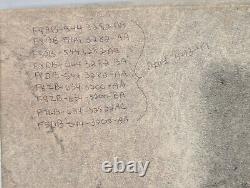 Large lot of assorted rubber letters and numbers Dennison, RIBtype Free Ship