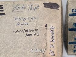 Large lot of assorted rubber letters and numbers Dennison, RIBtype Free Ship