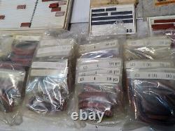 Large lot of assorted rubber letters and numbers Dennison, RIBtype Free Ship