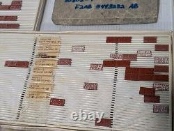 Large lot of assorted rubber letters and numbers Dennison, RIBtype Free Ship
