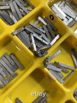Letterpress 10 Point 20th Century Medium CAPS, lower case and Numbers with spacers