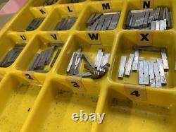 Letterpress 10 Point 20th Century Medium CAPS, lower case and Numbers with spacers