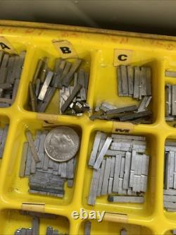 Letterpress 10 Point 20th Century Medium CAPS, lower case and Numbers with spacers