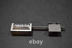 Letterpress Atlantic Numbering Machine 5 Cntr Drive Shaft Reverse with Plunger