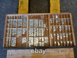 Letterpress Font TYPE (18 Point Janson) with California Job Case AS-IS
