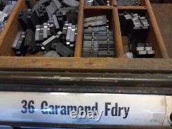 Letterpress Font TYPE (36 Point Garamond Fdry) with California Job Case AS-IS