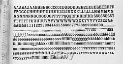 Letterpress Foundry type 24pt. Bold Latin Condensed from Stephenson Blake