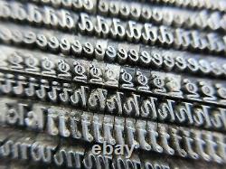 Letterpress Lead Type 10 Pt. Law Italic No. 5 Barnhart Brothers, & Spindler M18