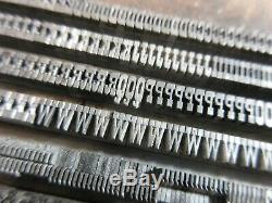 Letterpress Lead Type 12 Pt. Pica Egyptian Extra Condensed Boston Type Fdry d35