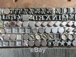 Letterpress Lead Type 18 & 24 Pt. Dingbats, Decorators, Sundries, Etc. D43