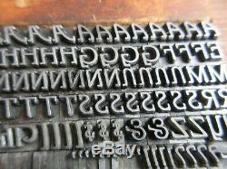 Letterpress Lead Type 18 Pt. Parsons Italic (B, B, & S) B33