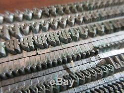 Letterpress Lead Type 18 Pt. Waldorf Text Barnhart Brothers, & Spindler d62