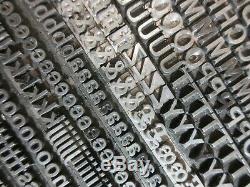 Letterpress Lead Type 24 Pt. Gothic No. 5 Chicago Type Foundry d31