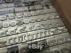 Letterpress Lead Type 24 Pt. Hellenic Wide Bauer Type Foundry a40