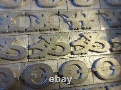 Letterpress Lead Type 36 Pt. Antique Typeface STACCATO G73