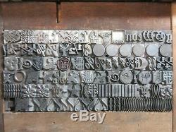 Letterpress Lead Type 36 Pt. Dingbats, Decorators, Sundries, Etc. D38